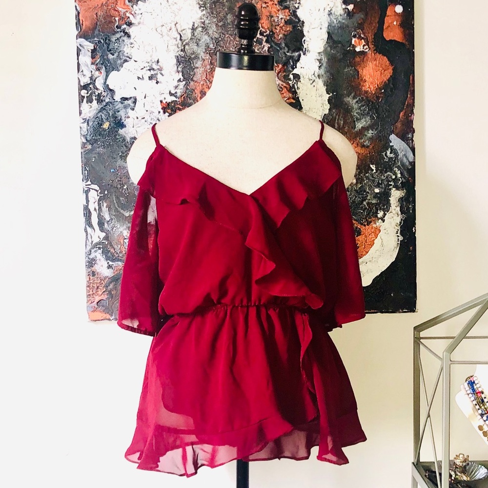 Maroon blouse